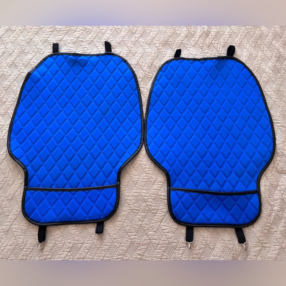 Car Front Seat Covers + Steering Wheel Cover